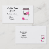 外出中のコーヒー 名刺 (正面/裏面)