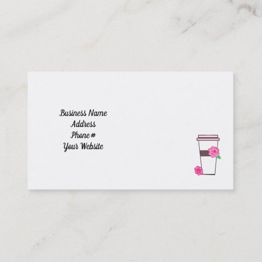 外出中のコーヒー 名刺 (裏面)