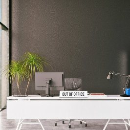 外出中の白 デスクネームプレート