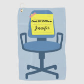 外出中 ゴルフタオル (正面)