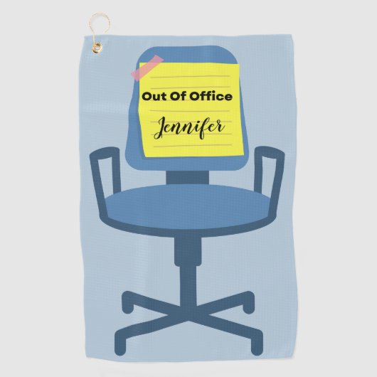 外出中 ゴルフタオル (正面)