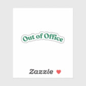 外出中 シール (シート)