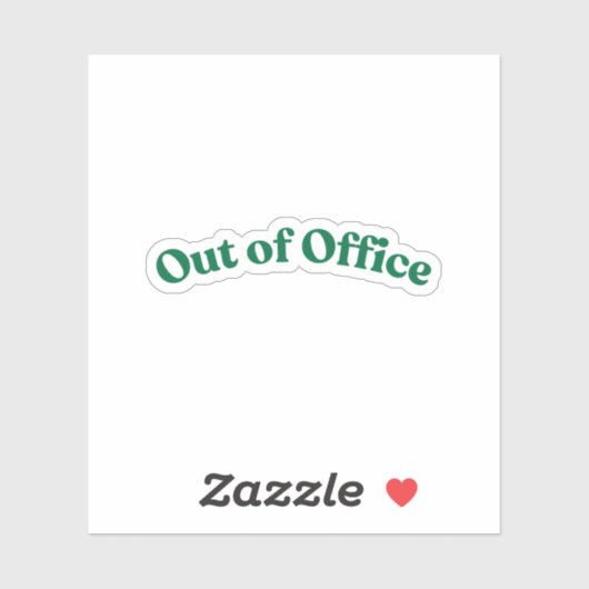 外出中 シール (シート)