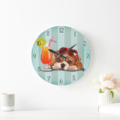 外出中 ラージ壁時計 (ホーム)