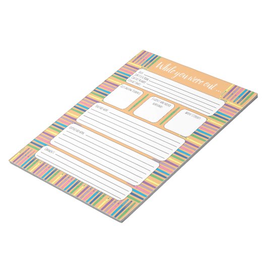 外出中 – pens sub orange notepad ノートパッド (アングル)