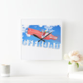 外出 – 01  スクエア壁時計 (ホーム)