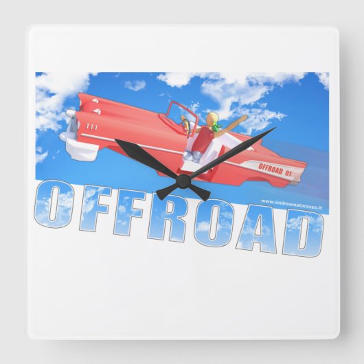 外出 – 01  スクエア壁時計 (正面)