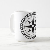 外向きのコーヒー・マグ コーヒーマグカップ (正面左)