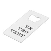 外向型ボトルオープナー クレジットカード栓抜き (正面アングル)