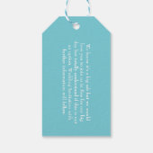 外国での結婚式は日付を保存する ギフトタグ (裏面)