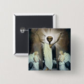 外国のイエス・キリストの復活 缶バッジ (正面&裏面)