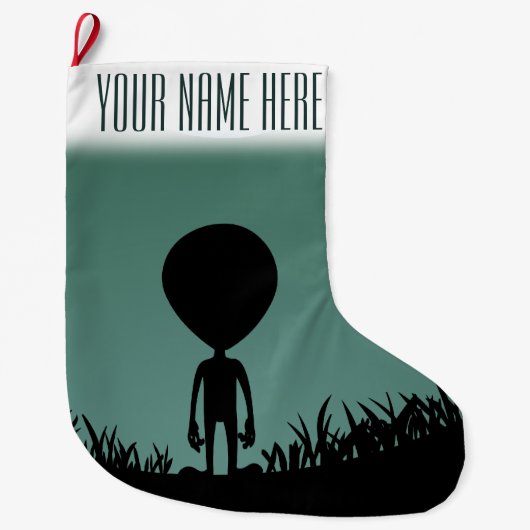 外国のクリスマスのストッキングのカスタムな外国のストッキング ラージクリスマスストッキング (正面)