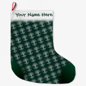 外国のクリスマスのストッキングのカスタムな外国のストッキング ラージクリスマスストッキング (正面)