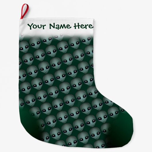外国のクリスマスのストッキングのカスタムな外国のストッキング ラージクリスマスストッキング (正面)