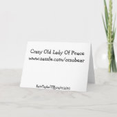 外国のクリスマス シーズンカード (裏面)