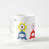 外国のスラグマグ コーヒーマグカップ (正面左)