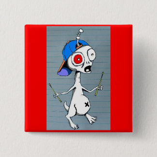 外国のドラマーボタン 缶バッジ