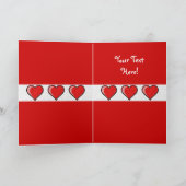 外国のバレンタイン シーズンカード (内部)