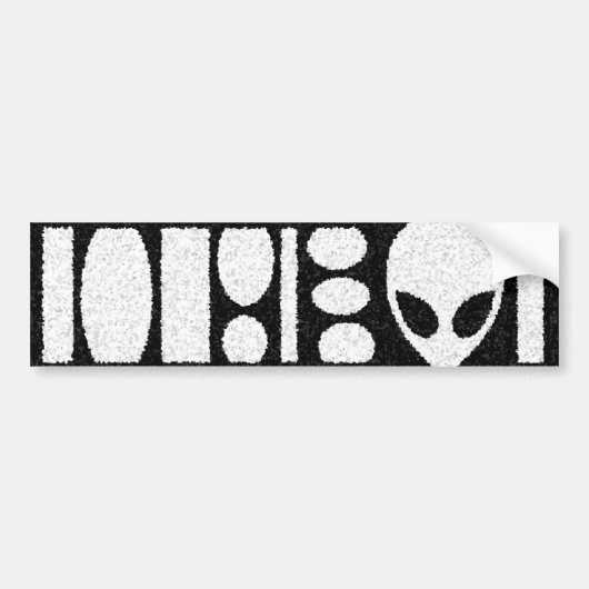 外国のバーコード! バンパーステッカー (正面)