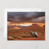 外国の不運の郵便はがきが付いている砂漠のUFOの衝突 ポストカード (正面/裏面)