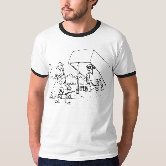 外国の人のトラップ Tシャツ (正面)