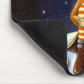 外国の女の子 マウスパッド (コーナー)