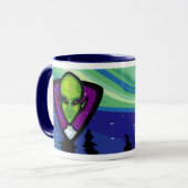 外国の宇宙船のマグ1 マグカップ (正面左)