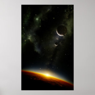 外国の惑星の軌道 ポスター