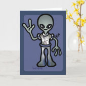 外国の挨拶 カード (黄色い花)