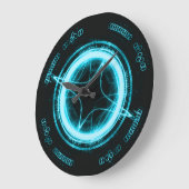 外国の時計の青 ラージ壁時計 (傾斜)