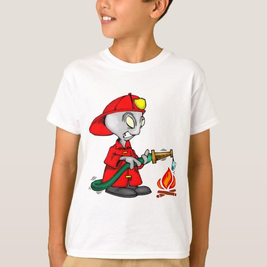 外国の消防士 Tシャツ (正面)