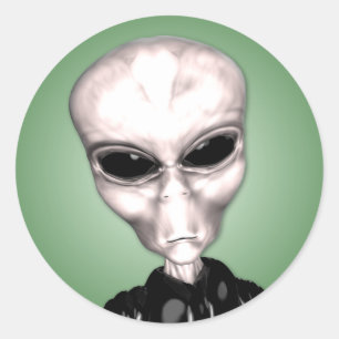外国の灰色のステッカー ラウンドシール
