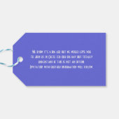 外国の結婚式は日付を保存する ギフトタグ (裏面横)