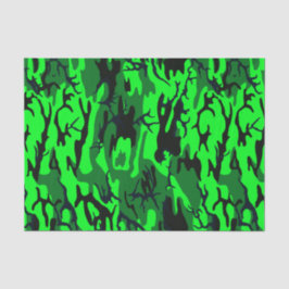 外国の緑の迷彩柄 薄葉紙