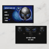 外国の青い名刺 名刺 (正面/裏面)