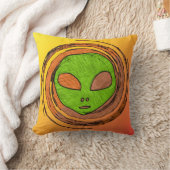 外国の顔 クッション (ブランケット)