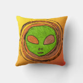 外国の顔 クッション (裏面)