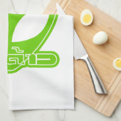 外国の[外国人の]独特の味のDaoの★のタイ語の原稿 キッチンタオル (四つ折り)