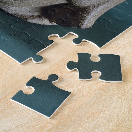 外国人の磨かれた砂岩頭部、Sarnath、第3 ジグソーパズル (側面)