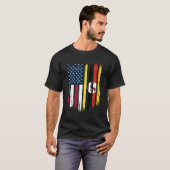 外国人の移民 – 米国統一された州ウガンダFla Tシャツ (正面フル)