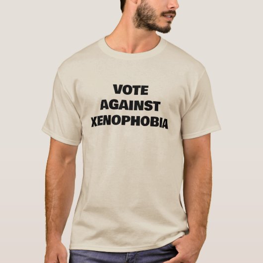 外国人排斥Tシャツに反対する Tシャツ (正面)