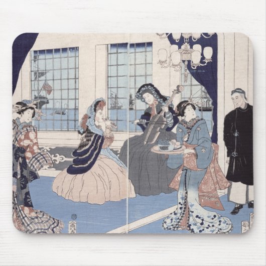 外国商人の家のサロンの マウスパッド (正面)