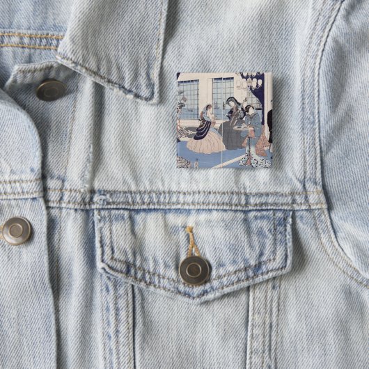 外国商人の家のサロンの 缶バッジ (インサイチュ)