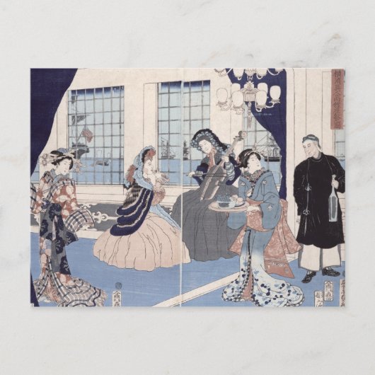 外国商家のサロン ポストカード (正面)