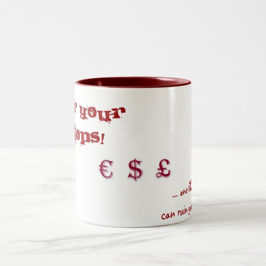 外国為替のマグ ツートーンマグカップ (中央)