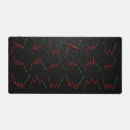 外国為替取引チャートデザイン デスクマット