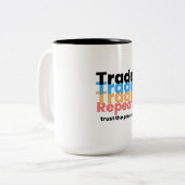 外国為替取引プロセス ツートーンマグカップ (正面左)