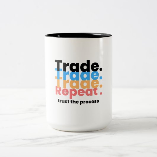 外国為替取引プロセス ツートーンマグカップ (中央)