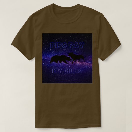 外国為替取引3 Tシャツ (デザイン正面)