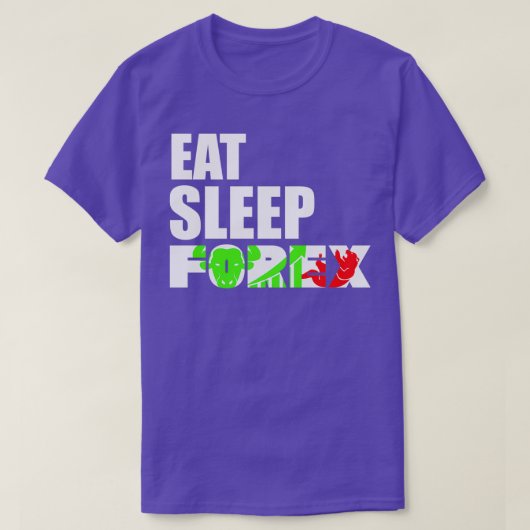 外国為替取引4 Tシャツ (デザイン正面)